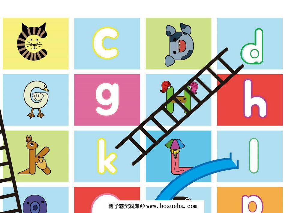 图片[3]-字母-儿童桌游，自制幼儿益智游戏PDF素材可打印-淘学学资料库