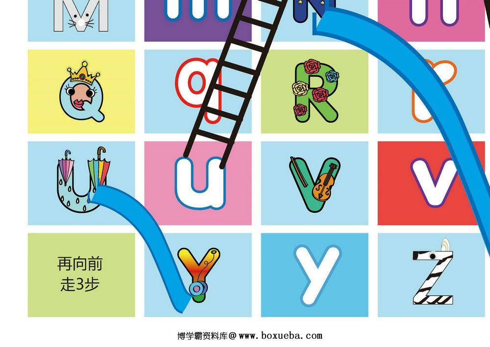 图片[4]-字母-儿童桌游，自制幼儿益智游戏PDF素材可打印-淘学学资料库