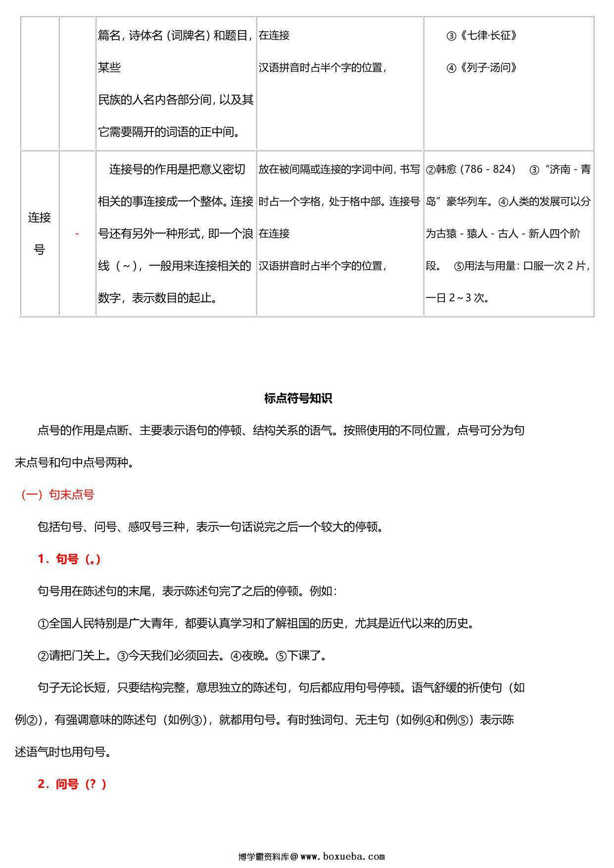 图片[3]-必备！小学标点符号的用法，26页PDF电子版-淘学学资料库