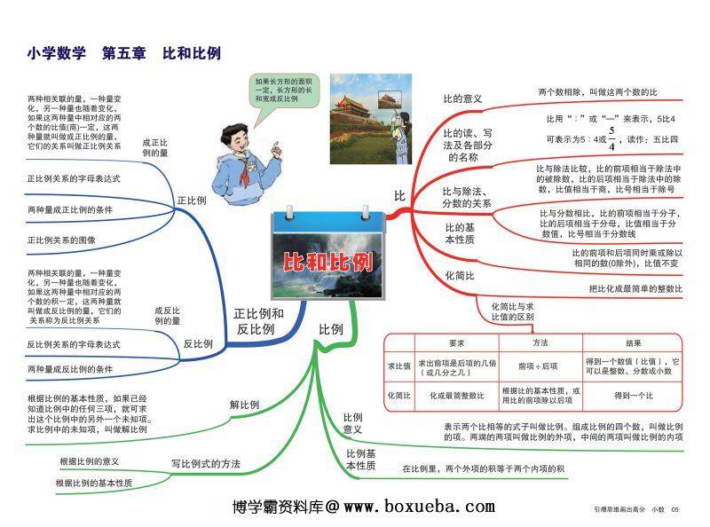 图片[6]-小学数学知识点归纳，思维导图，重难点突出，素材可打印-淘学学资料库