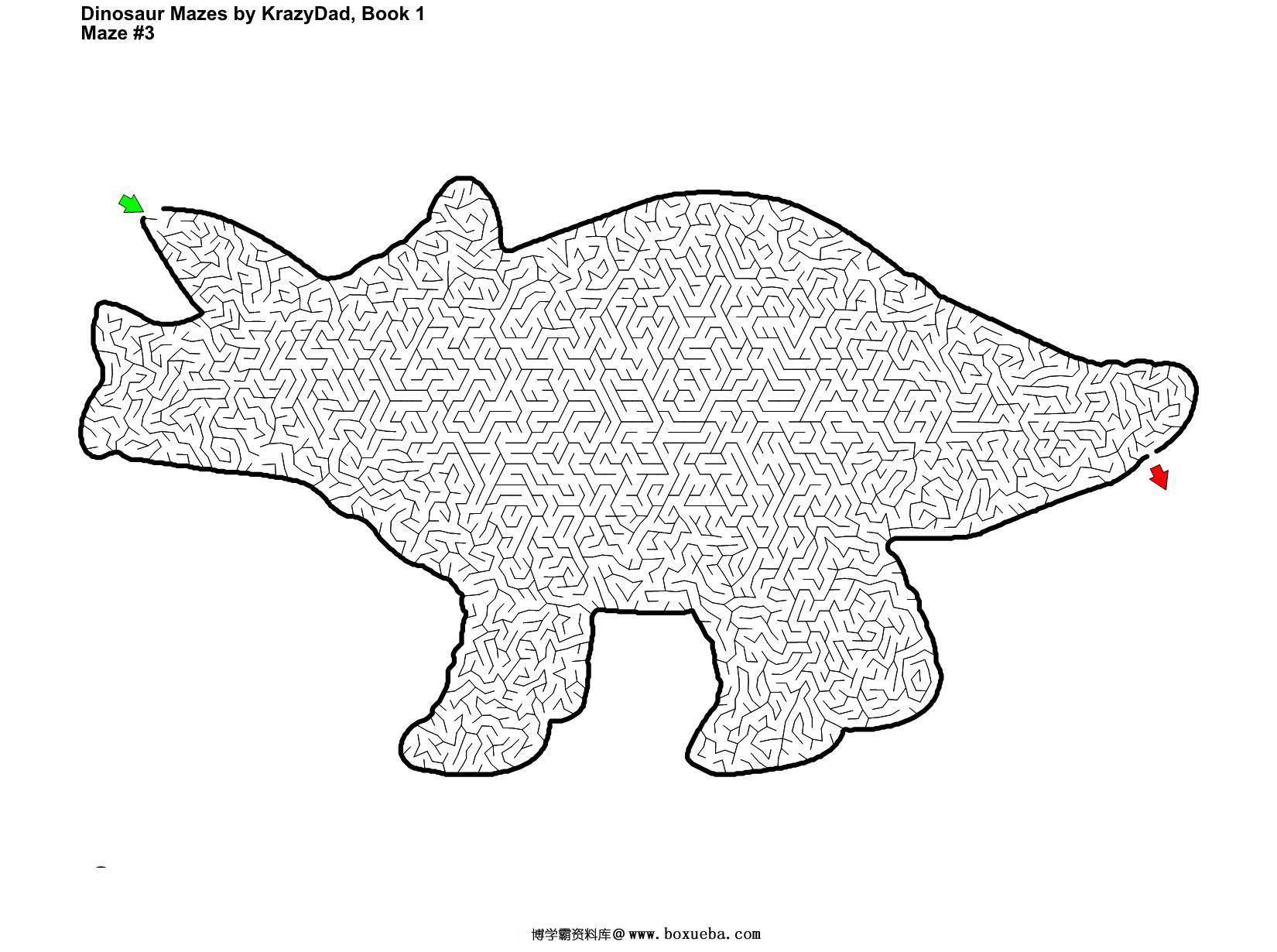 图片[2]-Tough Dinosaur Mazes (Ages 9+)，600页PDF-淘学学资料库