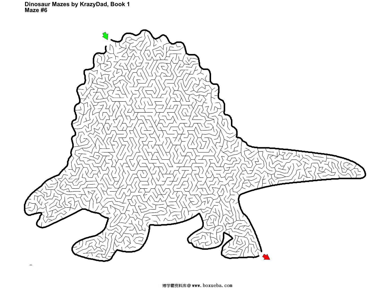 图片[3]-Tough Dinosaur Mazes (Ages 9+)，600页PDF-淘学学资料库