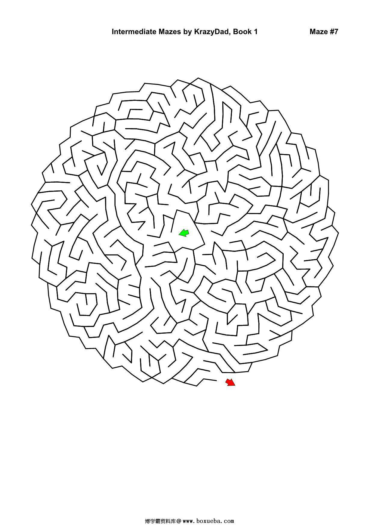 图片[2]-Intermediate Mazes (Ages 6-8)，1000页PDF-淘学学资料库