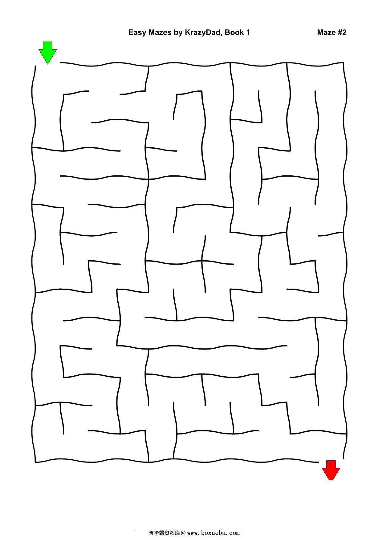 图片[2]-Easy Mazes (Ages 4-6)，1000页PDF-淘学学资料库
