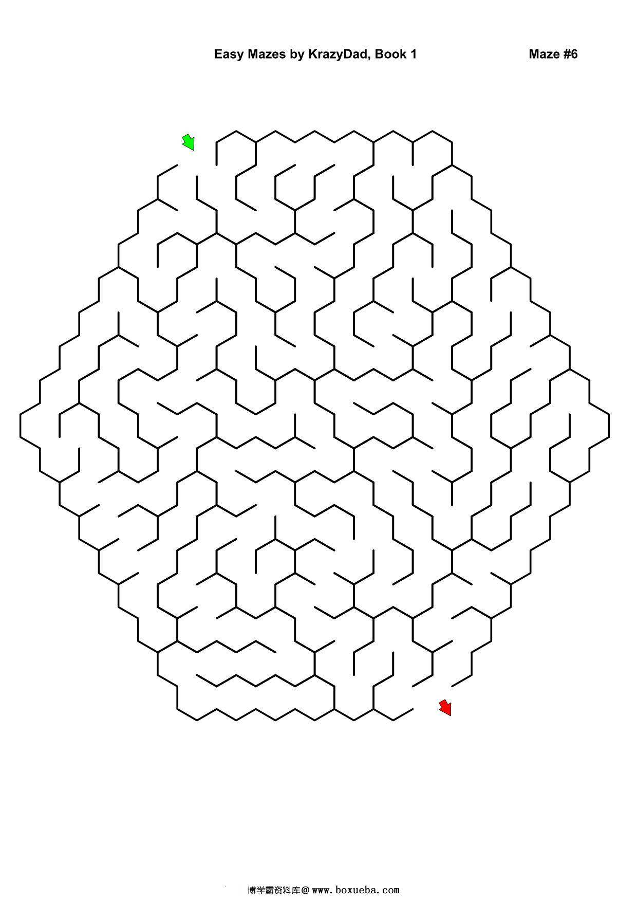 图片[3]-Easy Mazes (Ages 4-6)，1000页PDF-淘学学资料库
