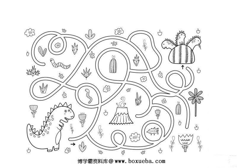 图片[3]-绘制走出迷宫的路线_7，9页PDF可打印-淘学学资料库