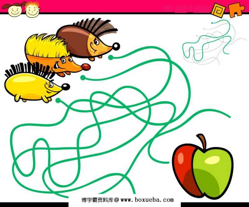图片[2]-彩色线团迷宫，38页PDF打印，幼儿迷宫图片百度网盘下载-淘学学资料库