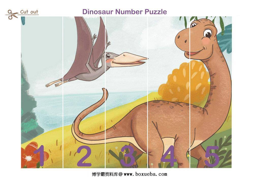 图片[5]-低幼恐龙安静书，32页PDF-淘学学资料库
