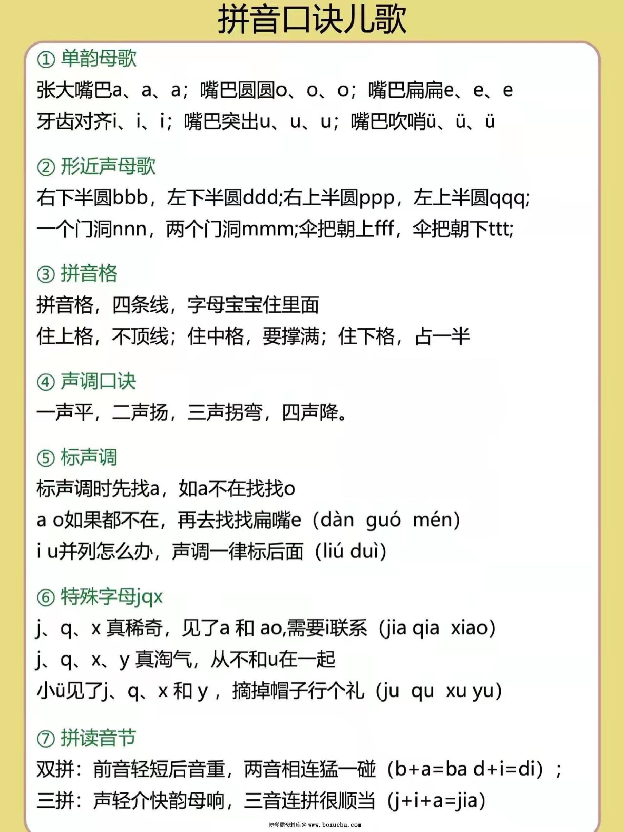 图片[2]-[10.24修正版] 幼小衔接拼音专项汇总，5页PDF可打印-淘学学资料库