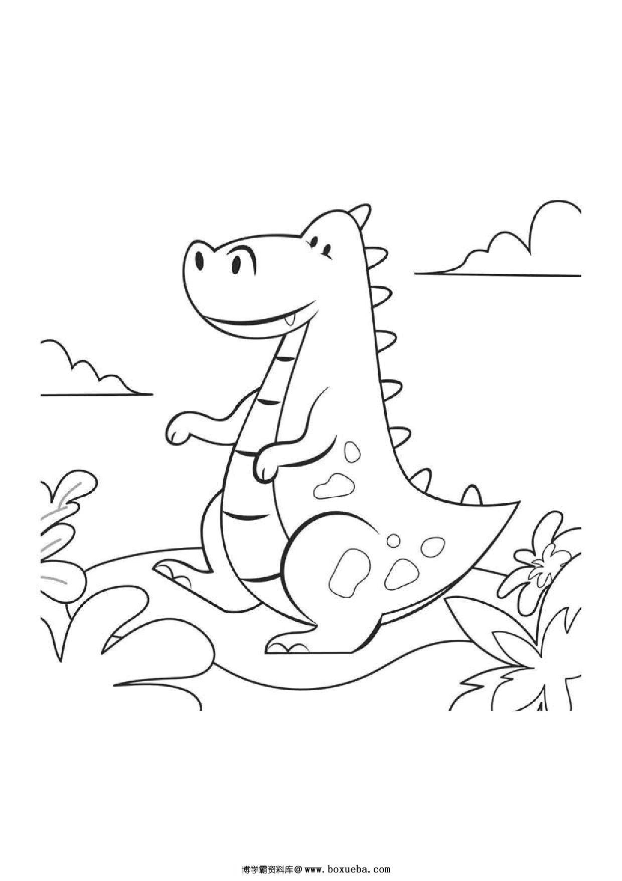 图片[2]-儿童填色画，8页PDF-淘学学资料库