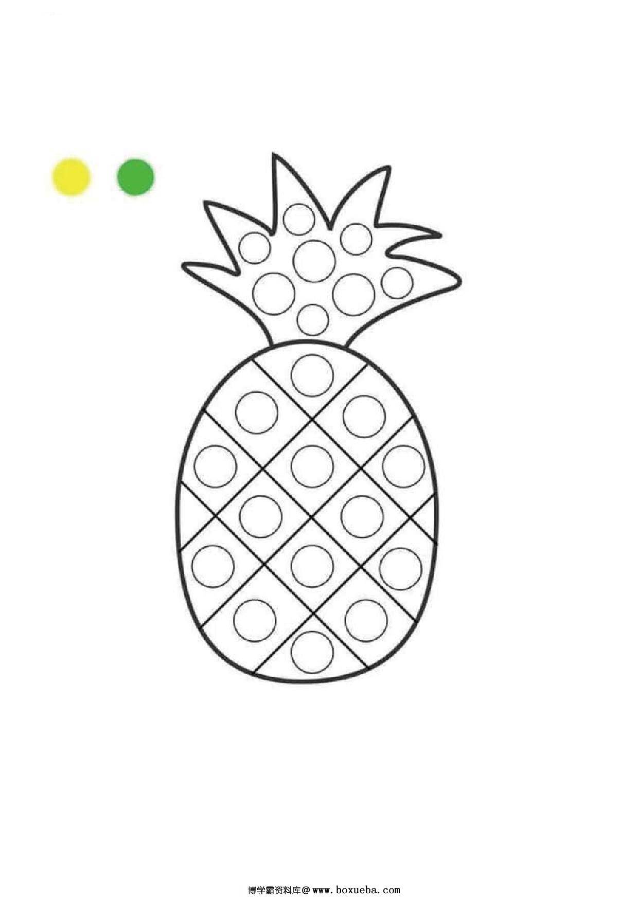 幼儿手指画填色画图集，19页PDF-博学霸资料网
