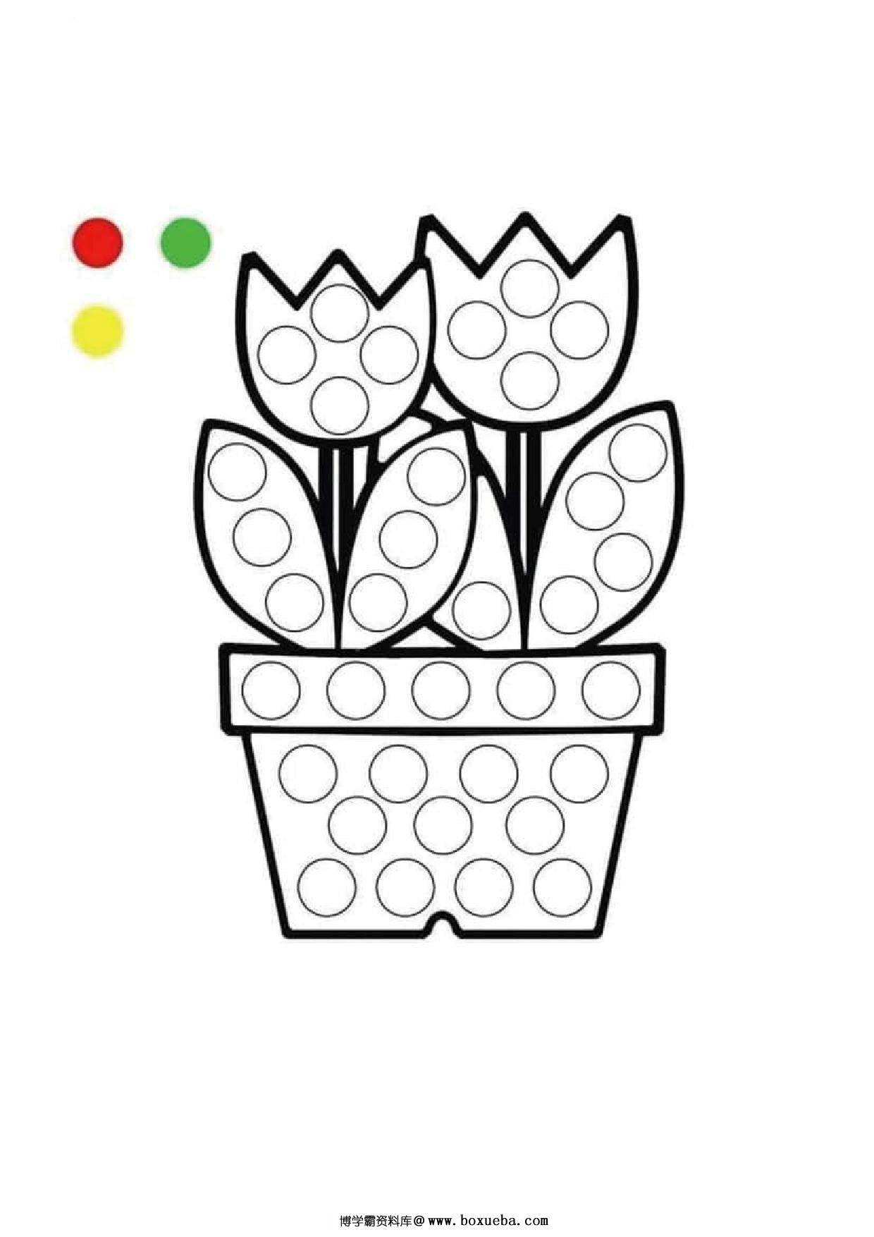 图片[4]-幼儿手指画填色画图集，19页PDF-淘学学资料库