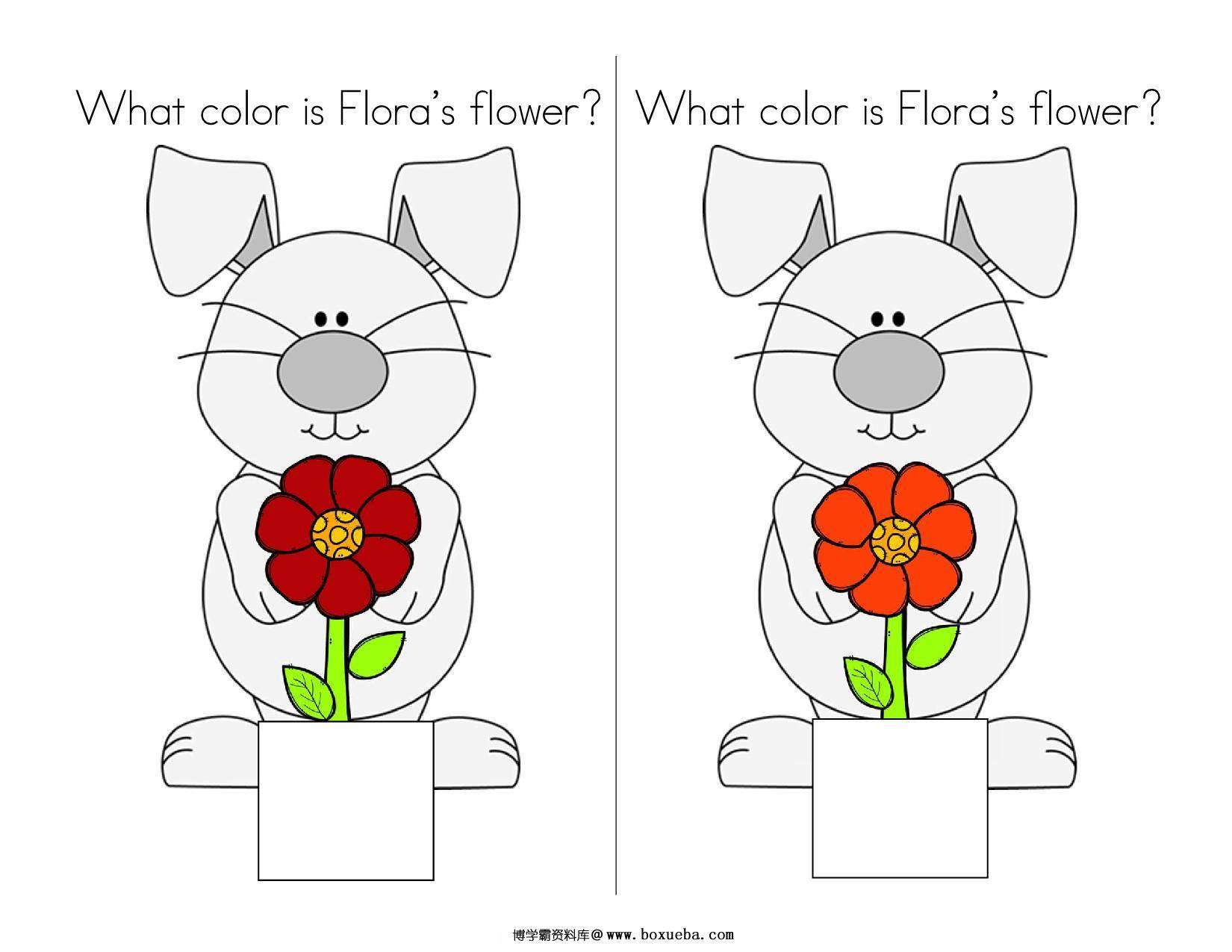图片[2]-Flora的花Flora’s flower，interactive book互动翻翻书，10页PDF-淘学学资料库