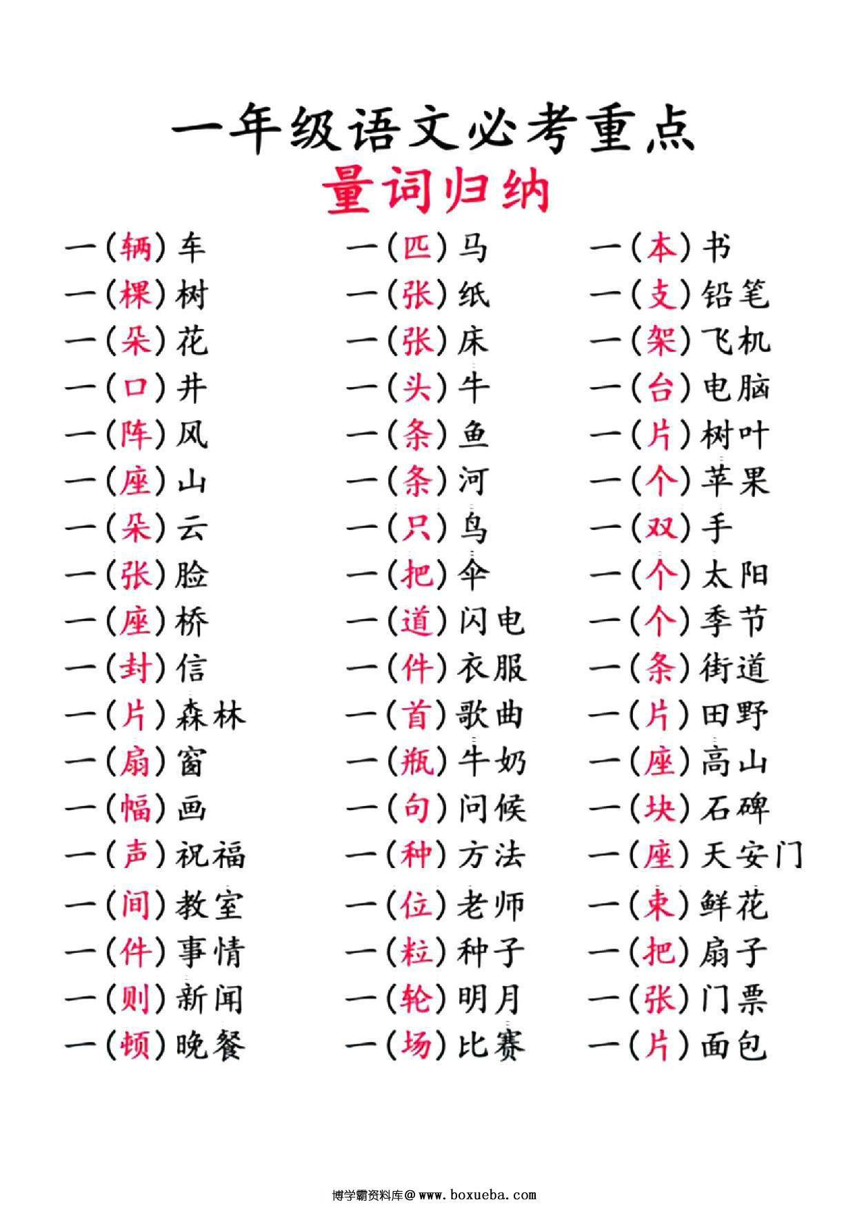 图片[4]-一年级语文下册【重点知识合集】必读知识，10页PDF电子版-淘学学资料库
