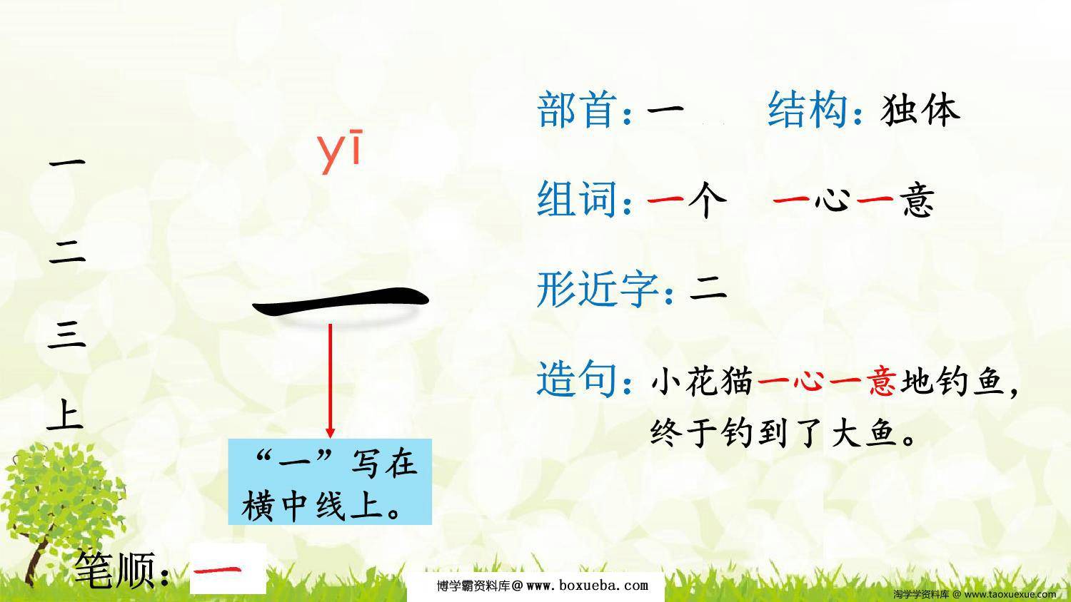 一年级上册语文写字表100字【生字教学】，150页PDF电子版-博学霸资料网