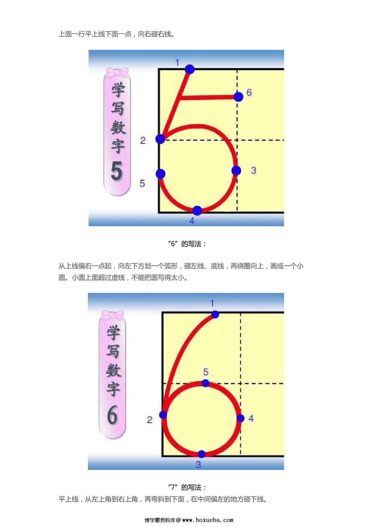 图片[2]-1-10数字的正确书写方法攻略，5页PDF电子版-淘学学资料库