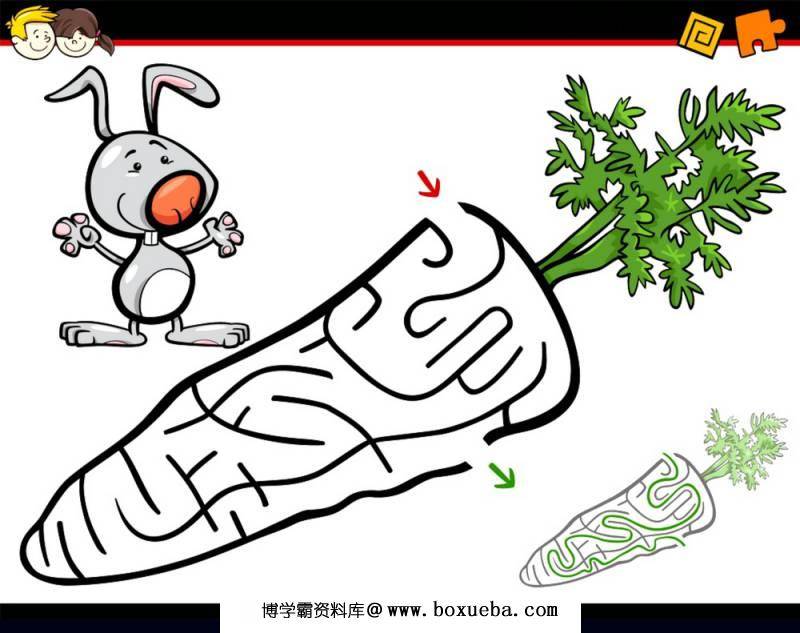 国外卡通迷宫，幼儿迷宫图片，105页PDF可打印-博学霸资料网