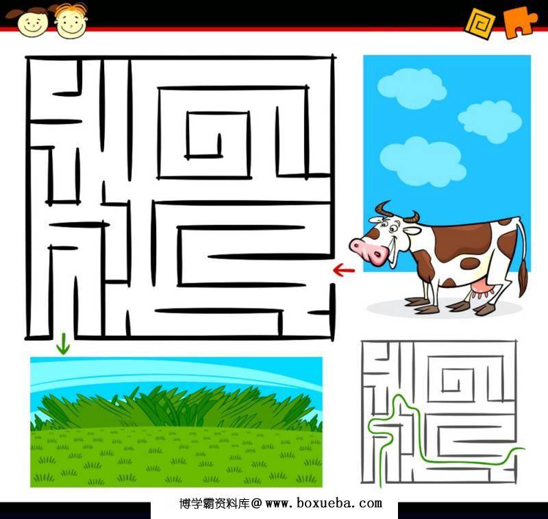 图片[3]-国外卡通迷宫，幼儿迷宫图片，105页PDF可打印-淘学学资料库