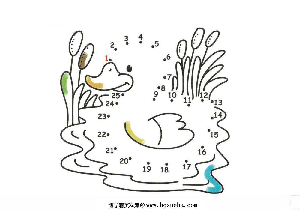 数字连线填色图册-博学霸资料网
