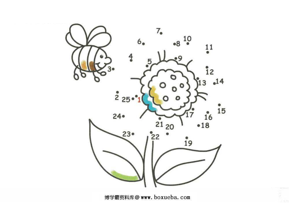 图片[2]-数字连线填色图册-淘学学资料库