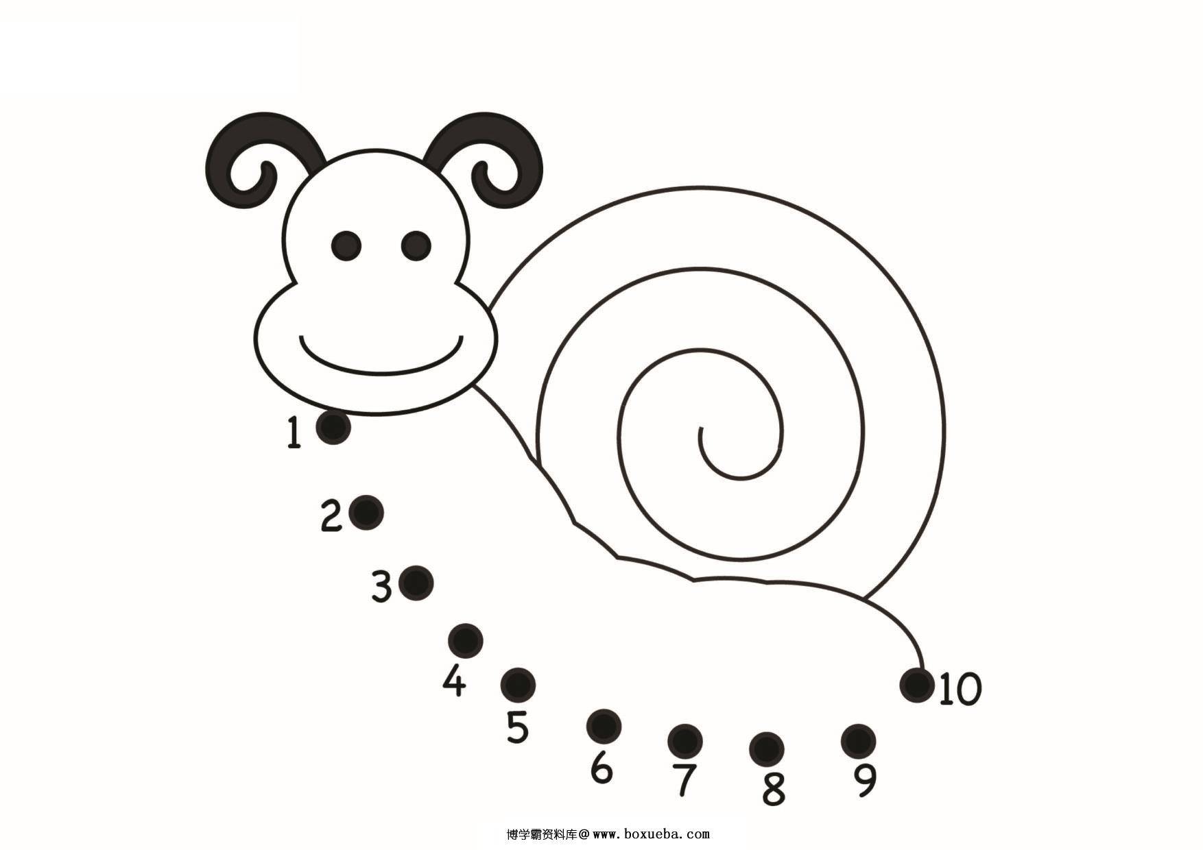 图片[3]-简易数字连线1-10，9页PDF-淘学学资料库