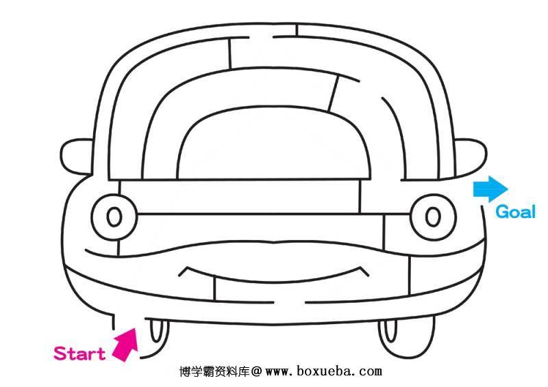 图片[5]-简单黑白迷宫，幼儿迷宫图片，20页PDF打印，百度网盘下载-淘学学资料库