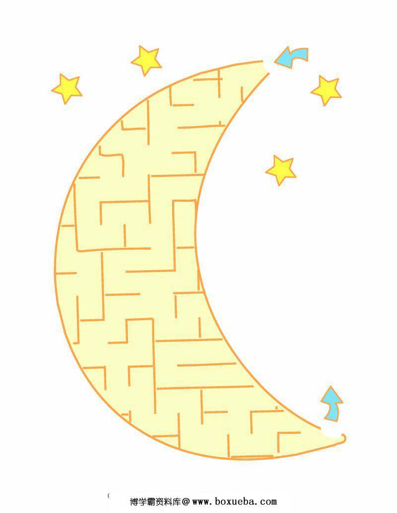 图片[3]-太空星球迷宫，8页PDF可打印-淘学学资料库