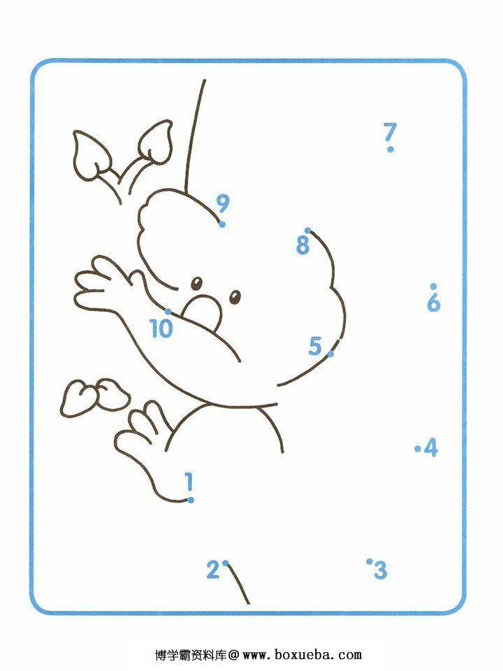 图片[3]-儿童1-10连线绘画，PDF可打印-淘学学资料库