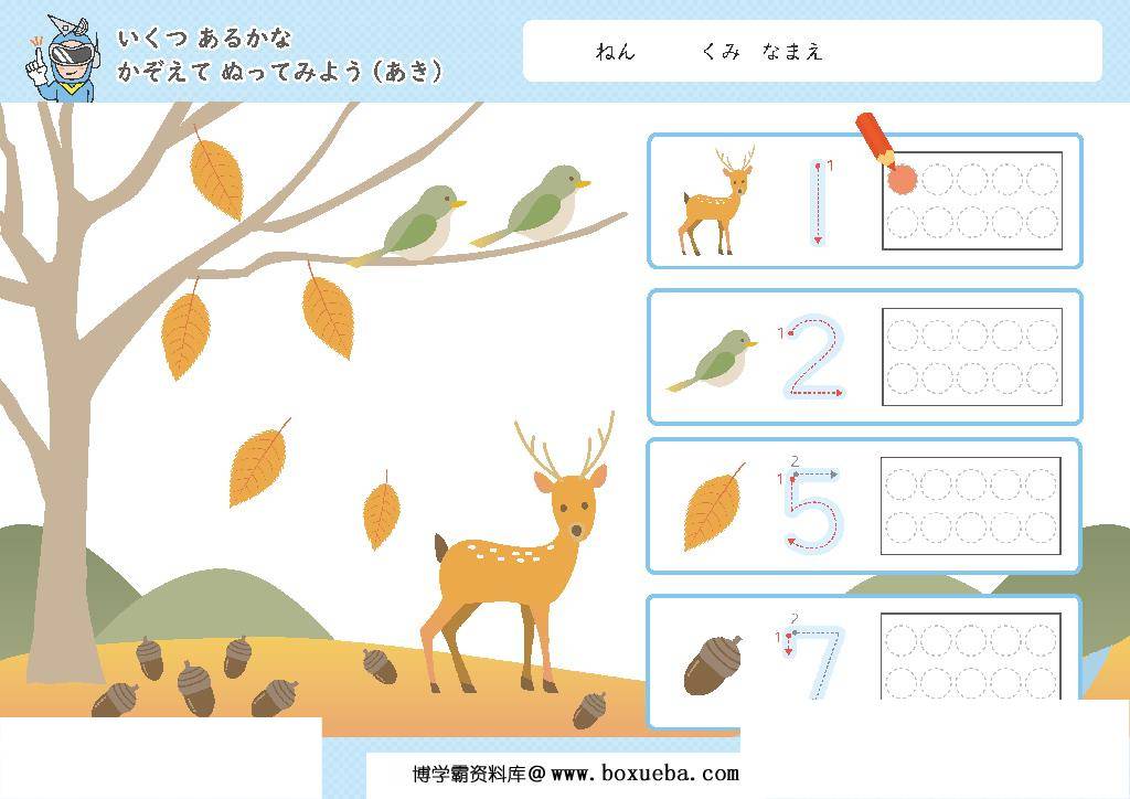 识数计数1-10数字的多少，数感的培养电子版PDF打印,百度网盘下载-博学霸资料网