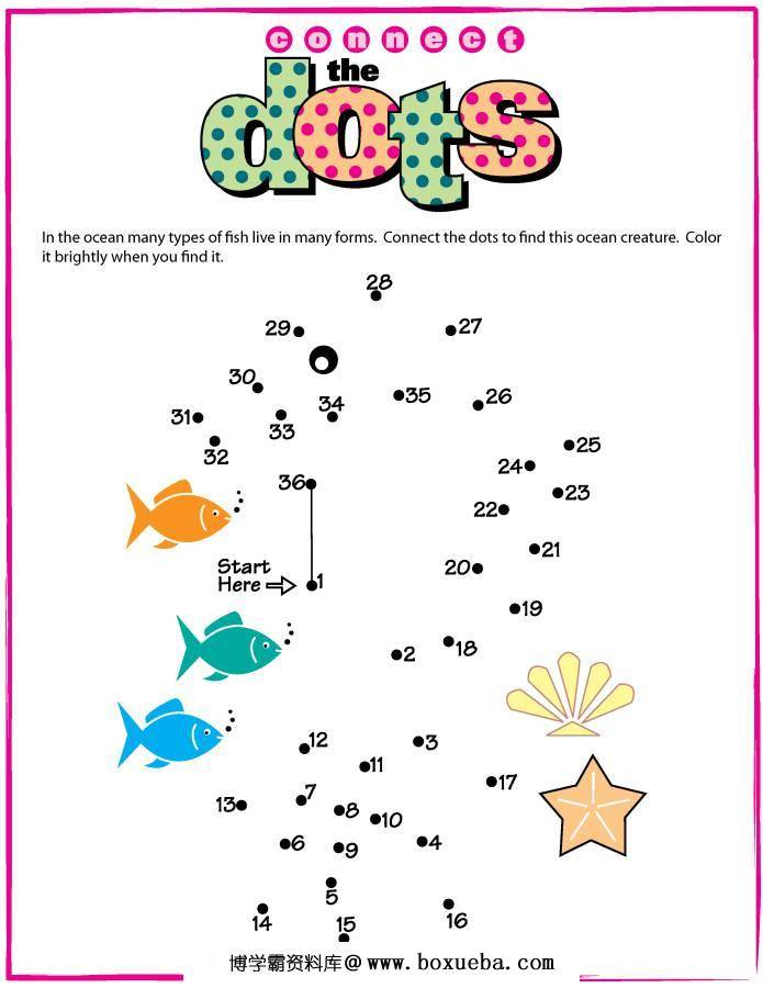 图片[3]-数字连线，连点成图,幼儿控笔训练图电子版PDF打印,百度网盘下载-淘学学资料库