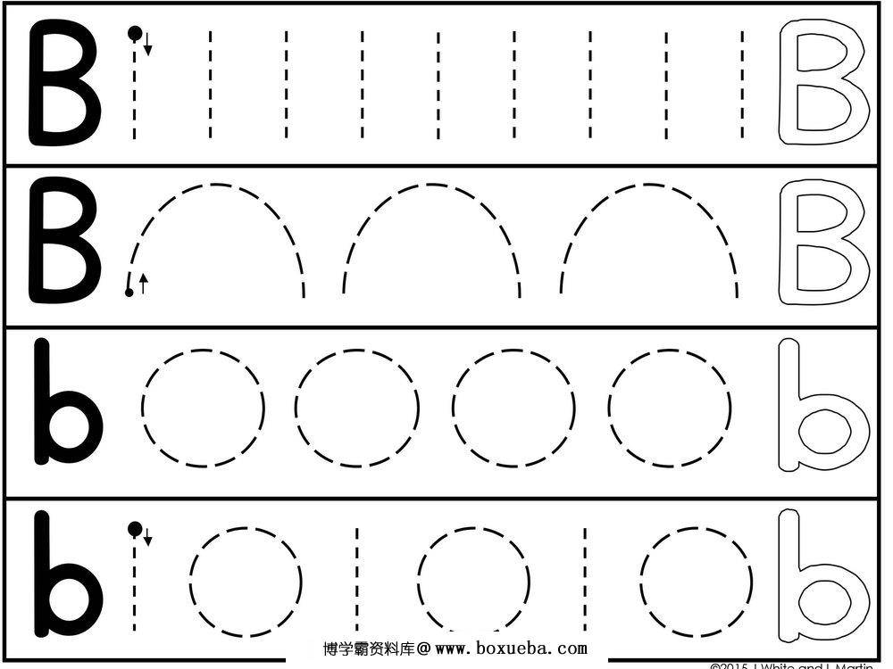 图片[3]-英文字母控笔书写练习 writing practice 30页PDF-淘学学资料库