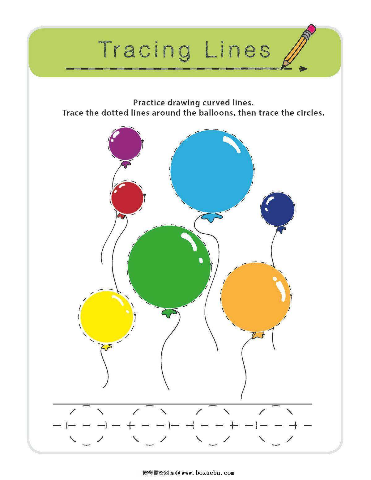 图片[6]-tracing lines 线条控笔练习，16页PDF-淘学学资料库