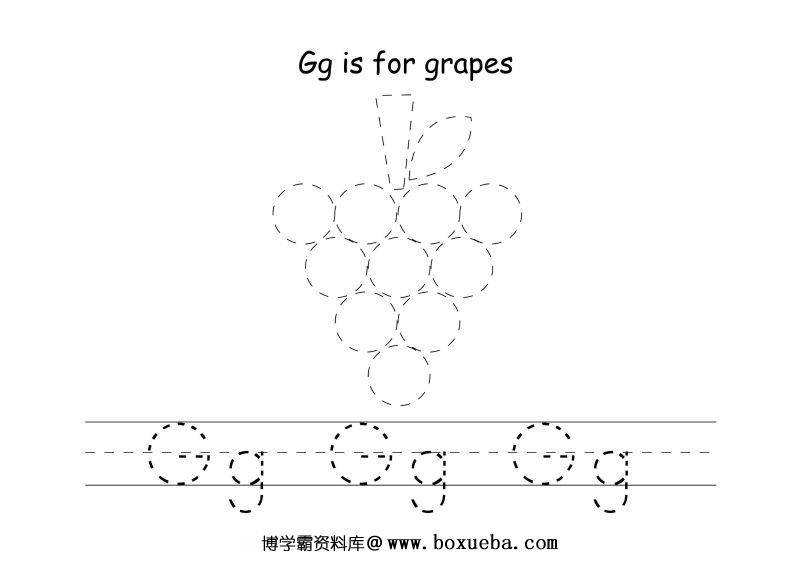 图片[6]-26个英文字母描点笔控训练，PDF可打印-淘学学资料库