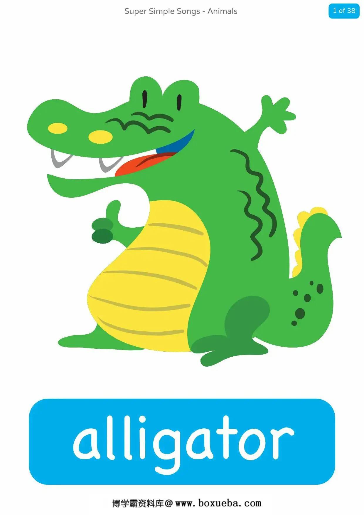 sss-animals-complete-flashcards，38页PDF可打印-博学霸资料网