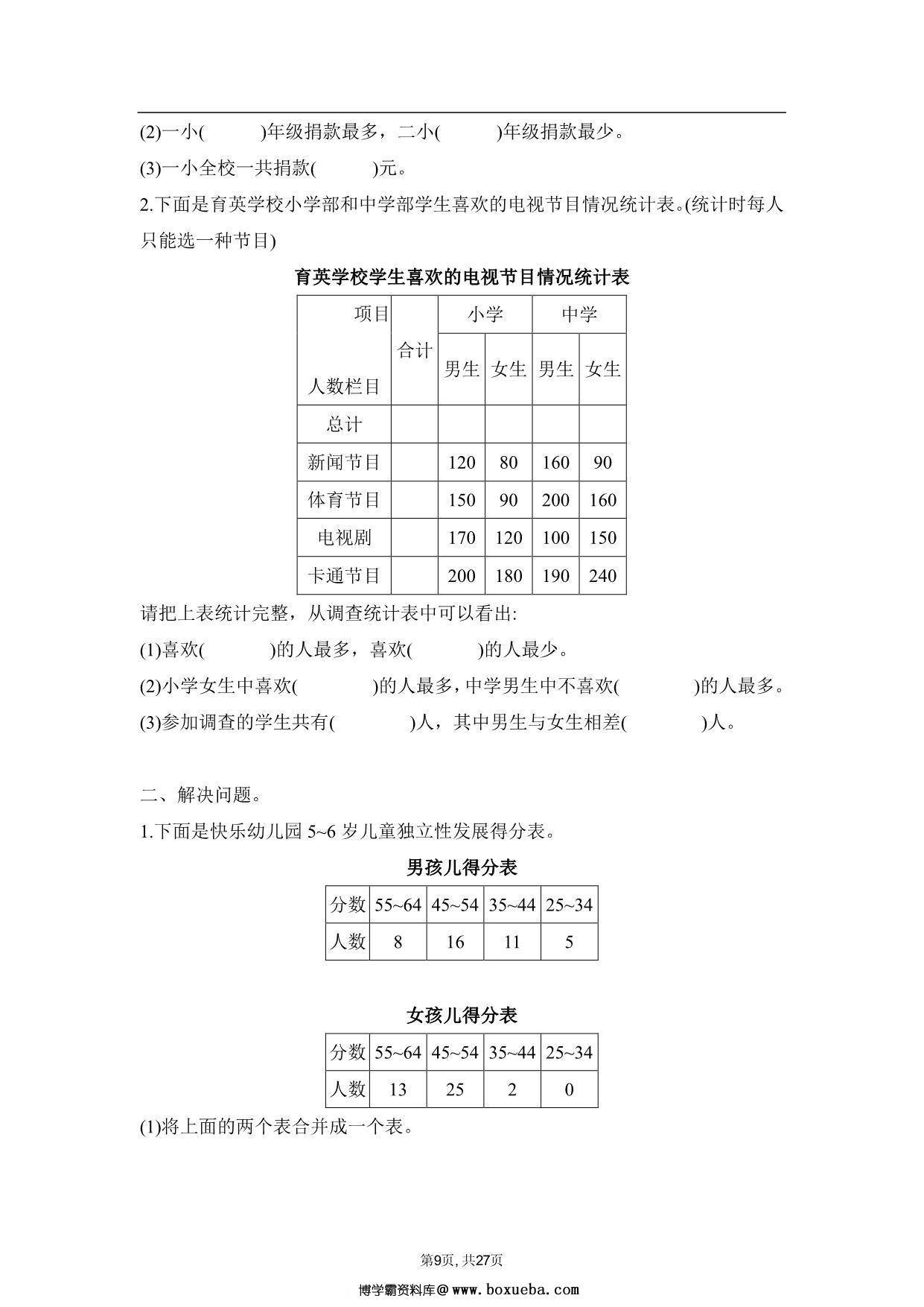 图片[4]-人教版三年级下册数学学霸笔记，27页PDF电子版-淘学学资料库