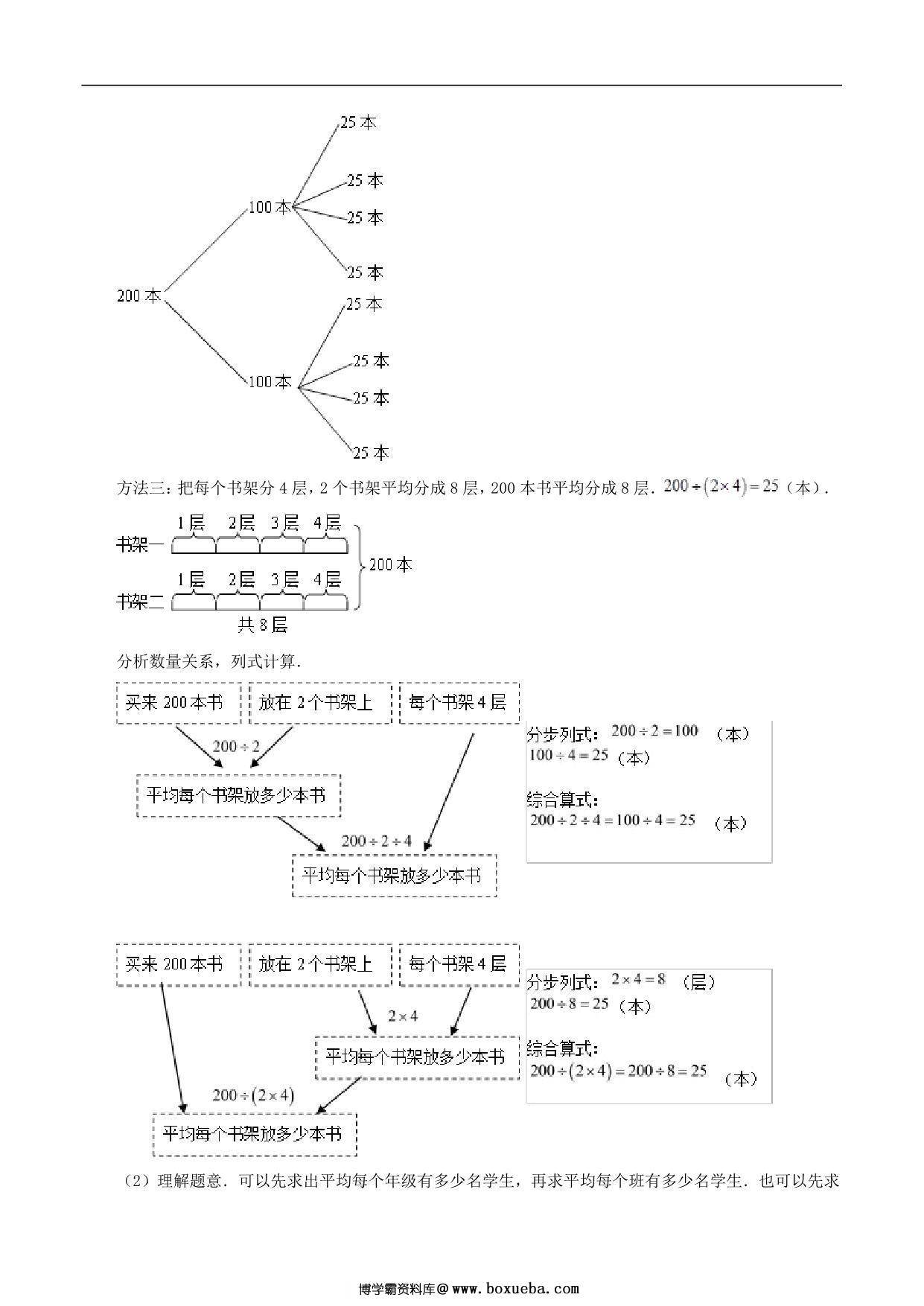 图片[2]-专题 连除、乘除运算 – 三年级数学下册计算专项复习（北师大版），8页PDF可打印-淘学学资料库
