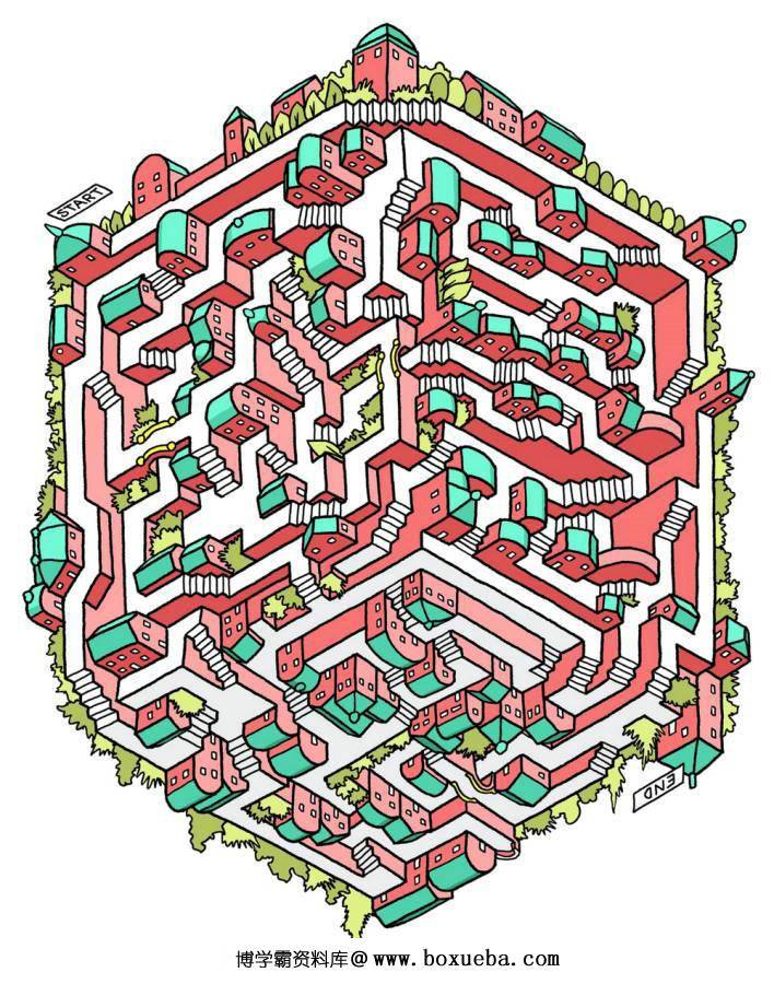图片[6]-立体3D迷宫图片，27页PDF可打印，百度网盘下载-淘学学资料库