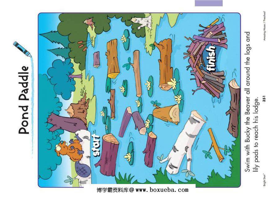 图片[3]-国外卡通迷宫，15页PDF可打印，百度网盘下载-淘学学资料库