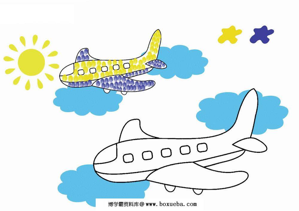 幼儿手指画填色画，12页PDF-博学霸资料网