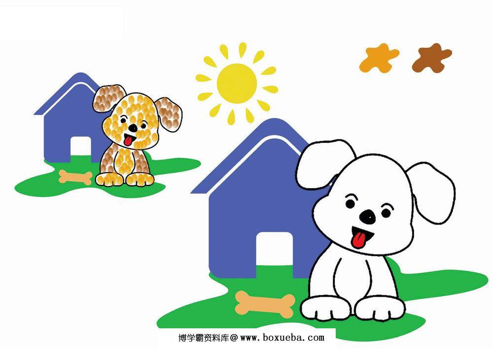 图片[2]-幼儿手指画填色画，12页PDF-淘学学资料库