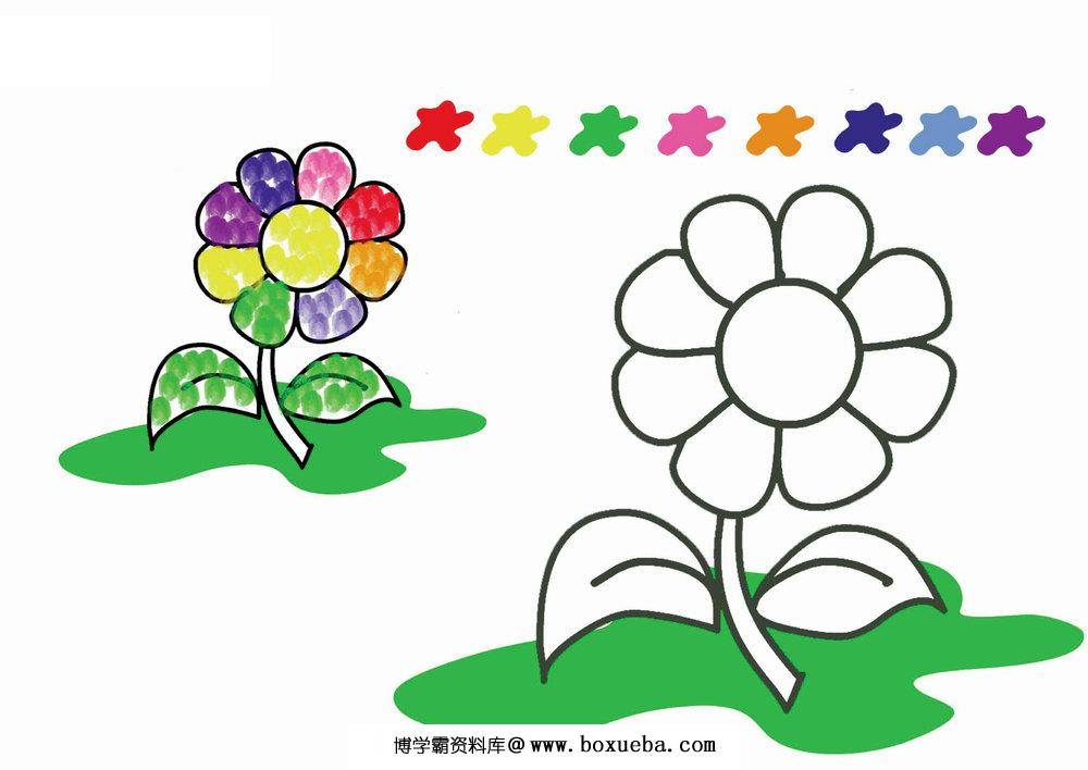 图片[3]-幼儿手指画填色画，12页PDF-淘学学资料库