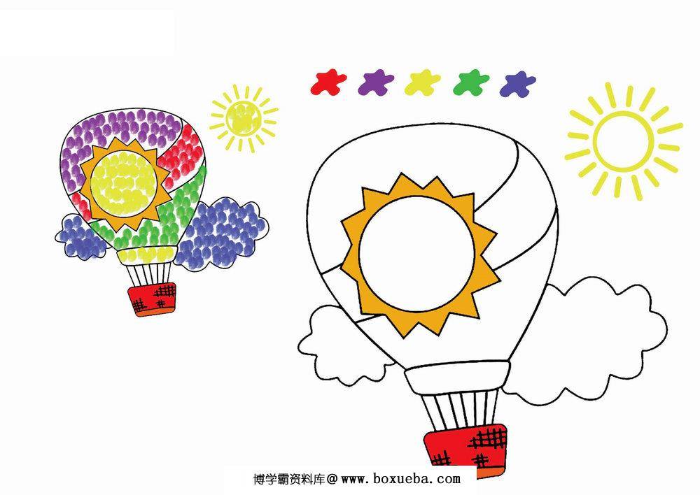 图片[4]-幼儿手指画填色画，12页PDF-淘学学资料库