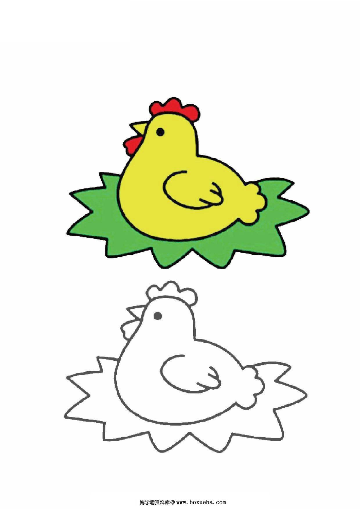 图片[3]-适合低龄儿童的填色画，25页PDF-淘学学资料库