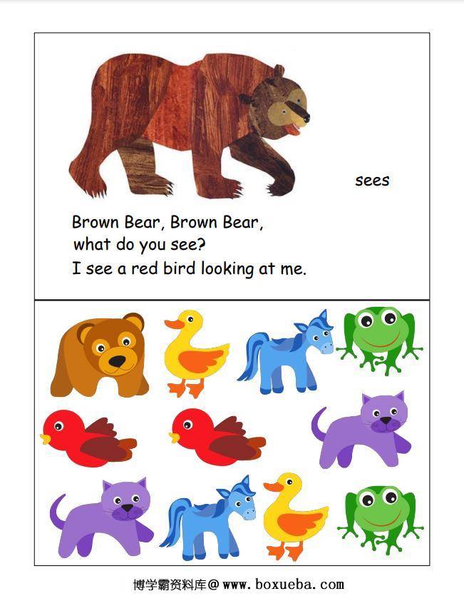 图片[7]-《棕熊brow bear》绘本拓展系列，pdf可打印-淘学学资料库