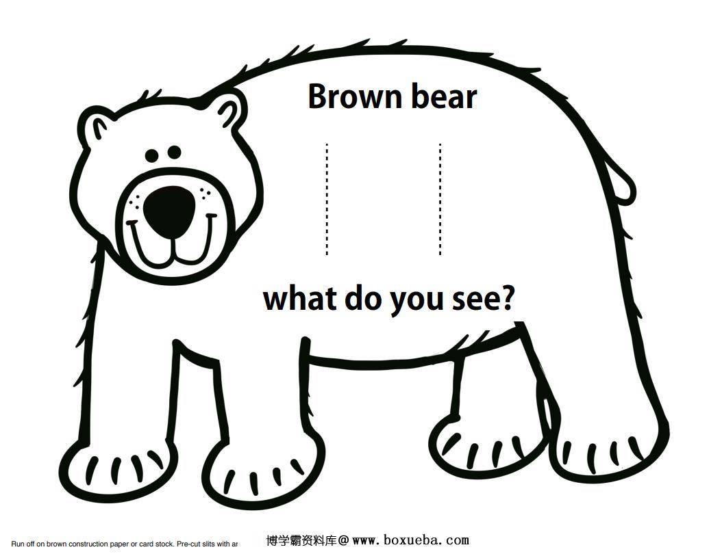 图片[11]-《棕熊brow bear》绘本拓展系列，pdf可打印-淘学学资料库