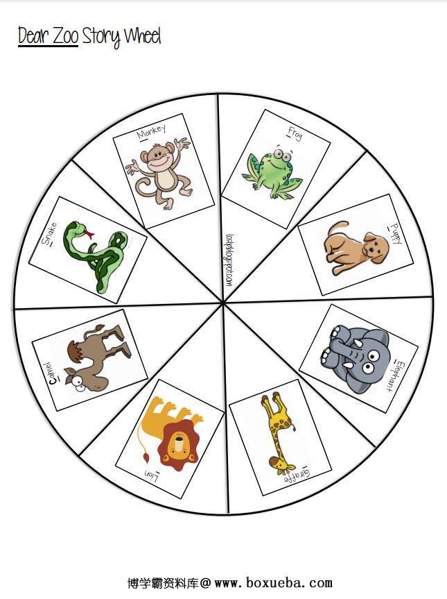 《Dear Zoo》绘本拓展系列，绘本游戏PDF可打印-博学霸资料网