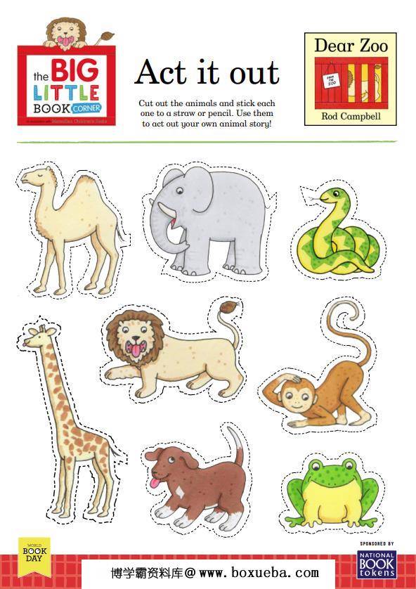 图片[8]-《Dear Zoo》绘本拓展系列，绘本游戏PDF可打印-淘学学资料库