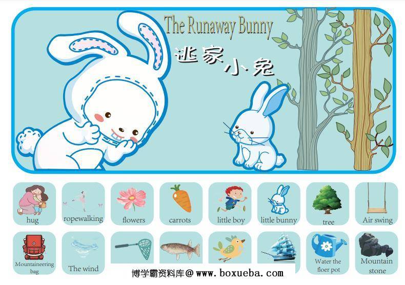 《逃家小兔》绘本拓展PDF可打印-博学霸资料网