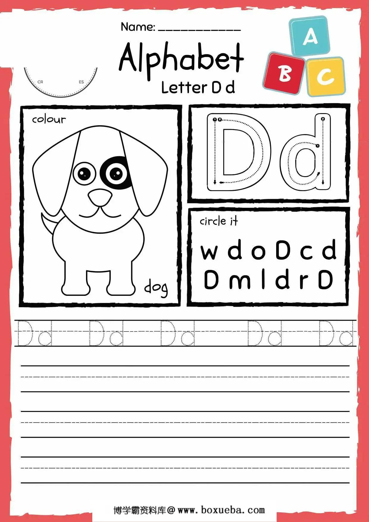 图片[3]-My-Alphabet-Tracing，27页PDF电子版-淘学学资料库