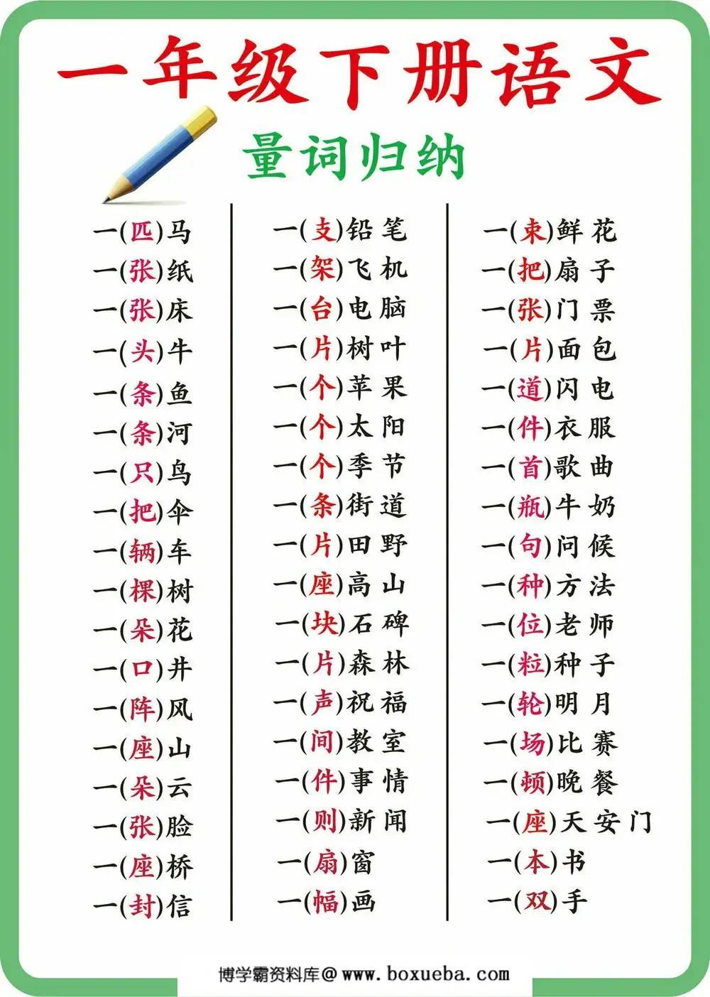图片[3]-一年级语文下册重难点形近字的区分，10页PDF可打印-淘学学资料库